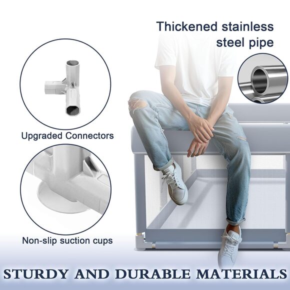 New Baby Playpen, Toddler or Pet Play Yard 63 x 50 - Picture 3 of 7